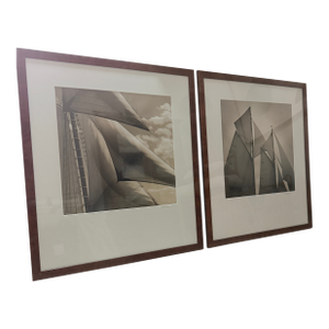 Pair of Framed Michael Kahn Sailboat Photos