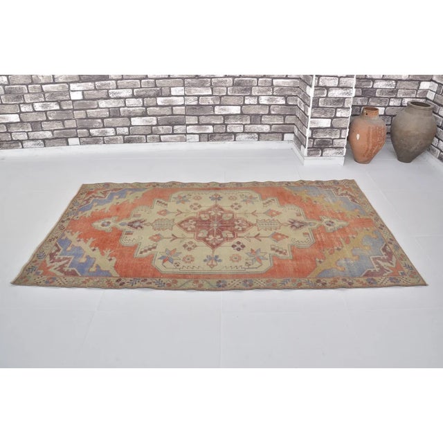 Vintage Anatolian Oushak Carpet For Sale - Image 4 of 10