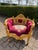 1980 French Louis XVI Gold Velvet Beech Sofa Set 3Pc For Sale - Image 13 of 18