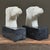 Vintage Italian Hand Carved Alabaster Dog Bookends (Pair) For Sale - Image 4 of 12