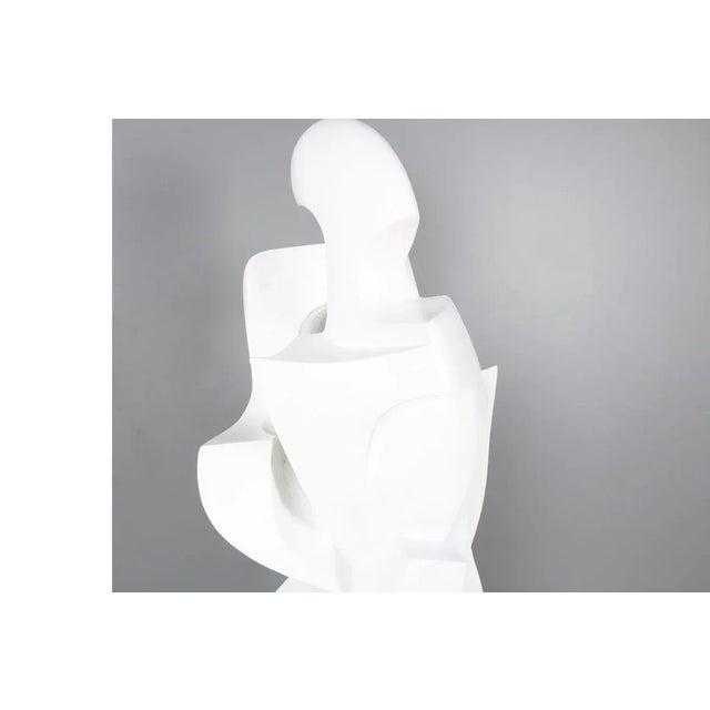 Monumental Plaster Light Sculpture by M. Reollon, 1981 For Sale - Image 3 of 10