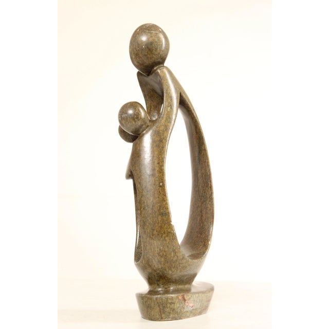 Stone Mid 20th Century Abstract Figural Family Shona Carved Stone Sculpture For Sale - Image 7 of 13