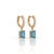 Elevate your daily ensemble with these breathtaking drop huggie hoop earrings featuring a sparkling pavé-set hoop and a...