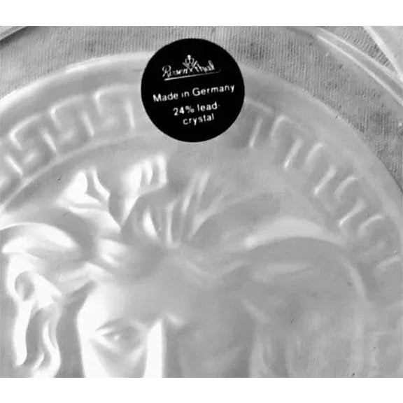 Versace Versace Rosenthal Lumiere Medusa Coasters - A Pair New in Box For Sale - Image 4 of 5