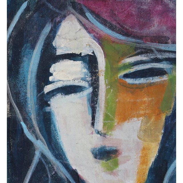 Hidden Portraits IV, 1980s, Acrylic on Canvas, Framed For Sale - Image 12 of 14