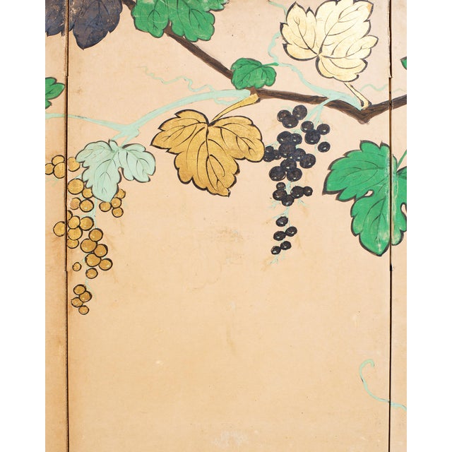 Japanese Harimaze Six Panel Screen Applied Edo Tanzaku Poems For Sale In Sacramento - Image 6 of 18