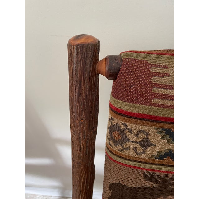 Wood Old Hickory Dining Chairs For Sale - Image 7 of 9