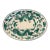 Mid 20th Century Green & White Japanese Dragon Dish For Sale