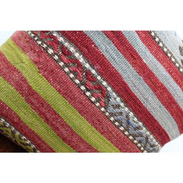 2 Turkish Kilim Decorative Pillow Covers - 14.5"x15.5" For Sale In Raleigh - Image 6 of 10