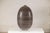 Large Artisan Ceramic Vase with Fine Linear Decoration in Brown and Cream For Sale - Image 10 of 16