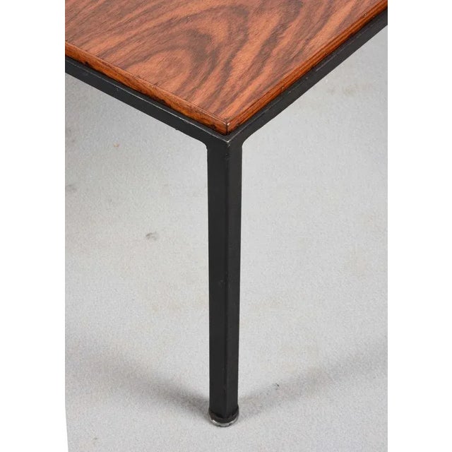 Mid-Century Italian Square Wood and Iron Coffee Table, 1960s For Sale - Image 15 of 18