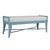 David Francis Malacca Bench - Pool Blue For Sale - Image 4 of 6