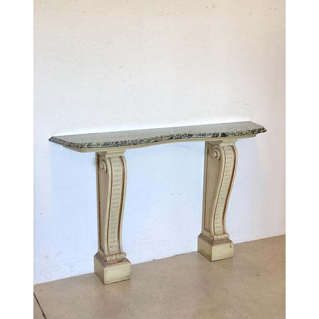 Beige Lacquered Wooden Console Table, 1960s For Sale - Image 8 of 18
