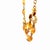 Orange Vintage Citrine Bead 18k Gold Two Strand Necklace For Sale - Image 8 of 10