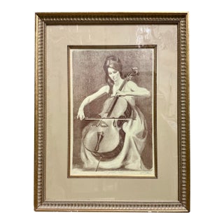 “Exquisite Sound” Original Lithograph by Shelly Fink For Sale