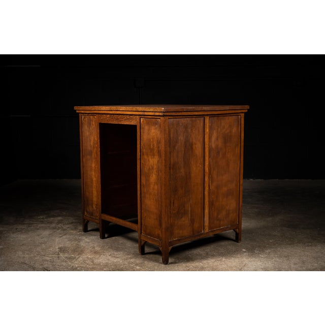Vintage Industrial Desk With Drawers For Sale - Image 4 of 8