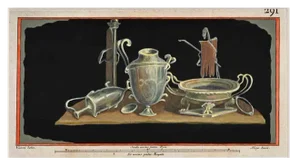 Nicola Vanni, Still Life with Bottles, Etching, 1770s