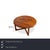 This round coffee table brings the tranquility of Scandinavian mid-century design to the living room. Its defining feature...