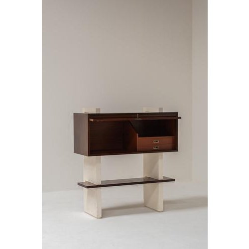 Rare free-standing modular wall unit from the iconic “Extenso” series produced by Amma Torino in Italy during the 1960s....