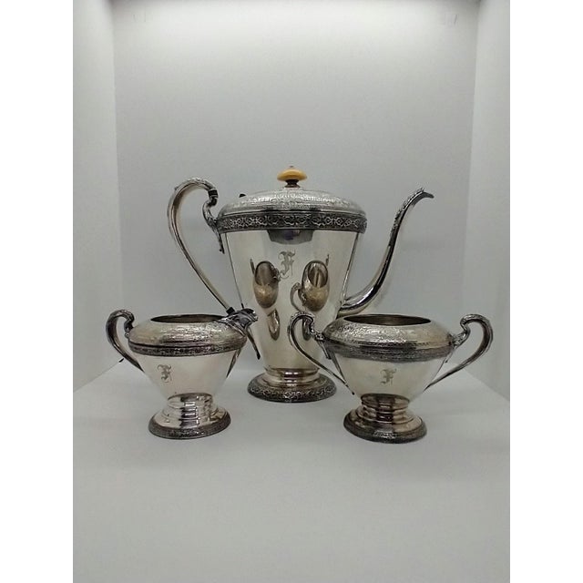 Mid 20th Century Wilcox International Silver Company Teapot, Creamer