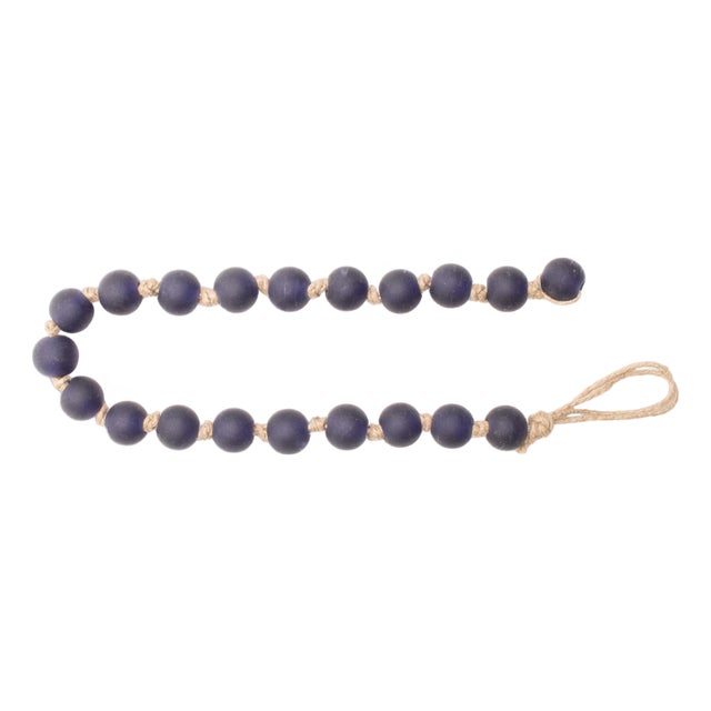 Frosted Glass Bead Garland (Set of 2) For Sale