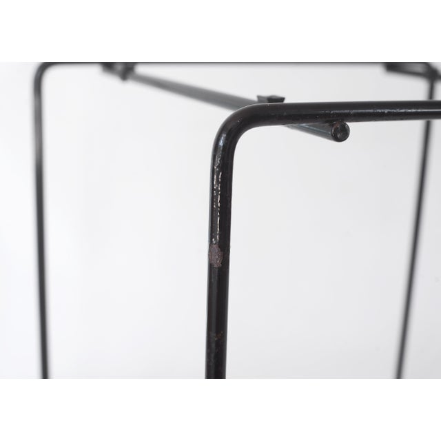 Vintage 80s Postmodern Black Metal & Glass Nesting Tables - Set of 3 For Sale - Image 16 of 17