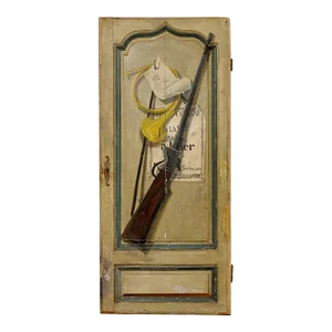 French 19th Century Door, Hunting Motif