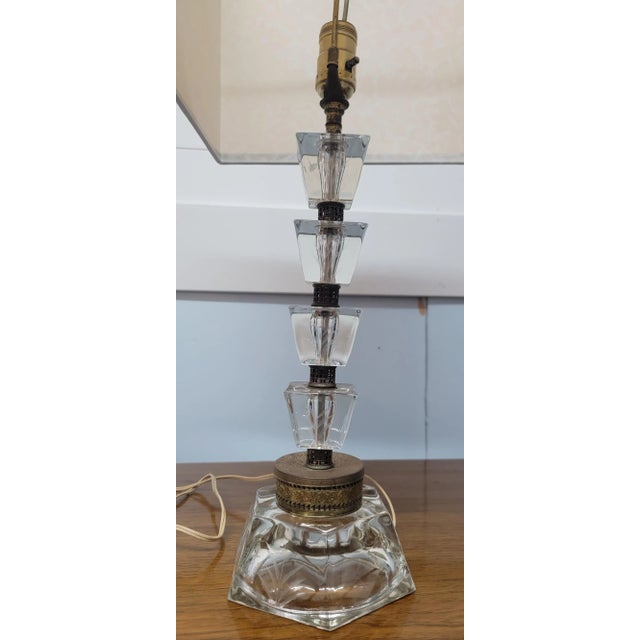 Mid-Century Modern Mid 20th Century Vintage Karl Springer Style Lucite Table Lamp For Sale - Image 3 of 5