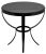 Noir NOIR Byron Side Table in Black Metal with Marble For Sale - Image 4 of 7