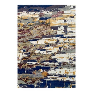 Handwoven Contemporary Abstract Area Rug 10x14 For Sale