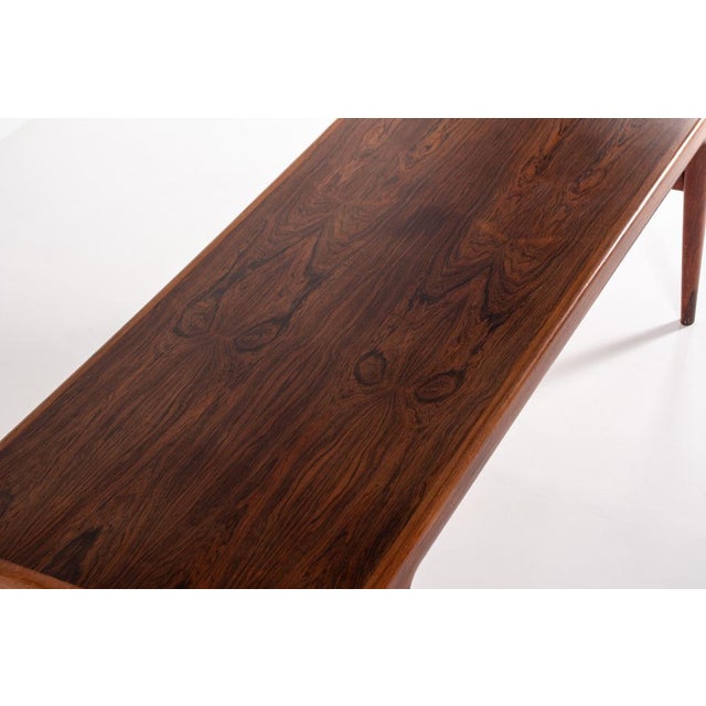 Vintage Rosewood Coffee Table by Johannes Andersen for CFC Silkeborg, 1960s For Sale - Image 9 of 18