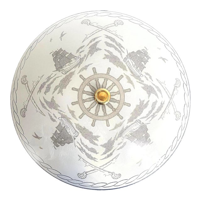 1960s Nautical Ships Flush Light For Sale