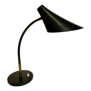 Swiss Midcentury Modern Cone Gooseneck Desk Lamp by Bag Turgi