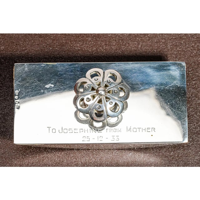 Unique Maltese Silver Desk Set Inset Antique Malta Tari Coin Letter Opener and Ink Blotter For Sale - Image 13 of 18