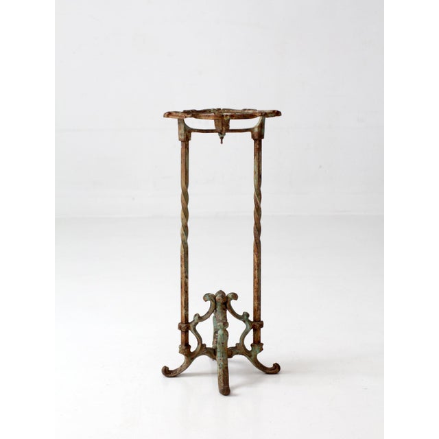 Antique Victorian Iron Plant Stand For Sale - Image 14 of 17