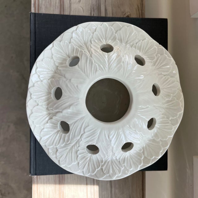 Vintage Italian Ceramic Tulipiere For Sale - Image 11 of 12