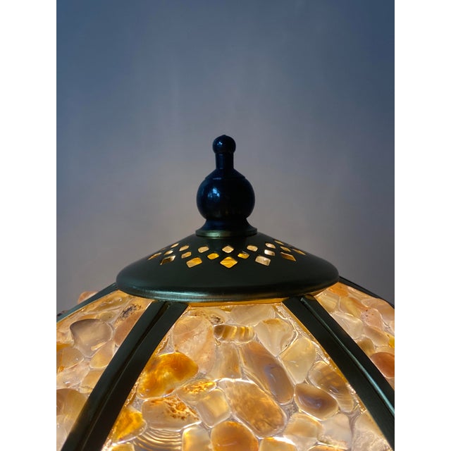 2020s Colorful Stone Retro Table Lamp For Sale - Image 5 of 10