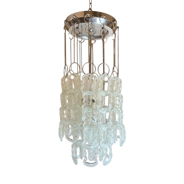 Murano Glass Chandelier, 1970s For Sale