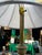 1970s 1970s Brass Tall Table Lamp With Ibex Details and Lampshade Included For Sale - Image 5 of 12