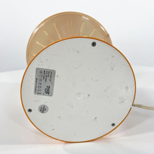 Plastic Orange Fun Table Lamp by Henrik Preutz for Ikea, 1990s For Sale - Image 7 of 8