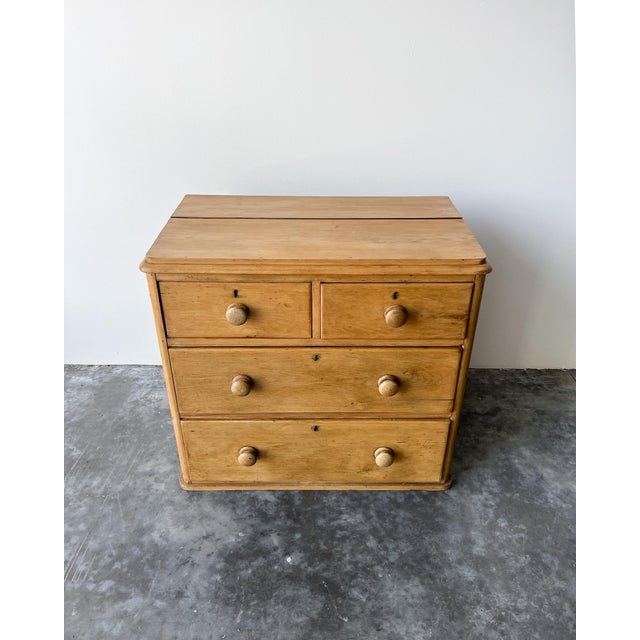 Antique English Pine Chest of Drawers | Dresser For Sale - Image 4 of 8