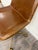 Textile World Market Marina Cognac Brown Faux Leather Adjustable Swivel Office Chair For Sale - Image 7 of 14