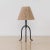 French Panoplie Petite Iron Tripod Lamp, Rope Shade For Sale - Image 3 of 10