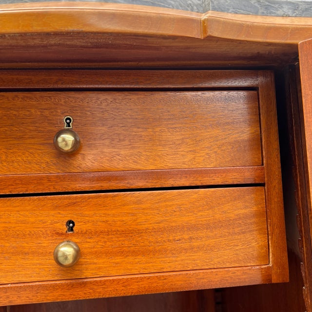 Art Deco Burled Elm & Marble Top Sideboard by René Joubert Et. Philipe Petit for Dim For Sale - Image 11 of 13