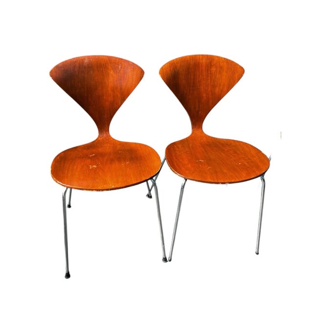 Brown Mid-Century Modern Bernardo by Plycraft Molded Plywood Dining Chairs - Set of 4 For Sale - Image 8 of 10