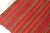 Orange Vintage Stripe Oushak Kilim Rug For Sale - Image 8 of 10