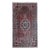 Vintage Persian Bidjar Gallery Rug, Hand-Knotted Wool, Geometric Medallion Pattern, Red & Navy, 5x9 For Sale