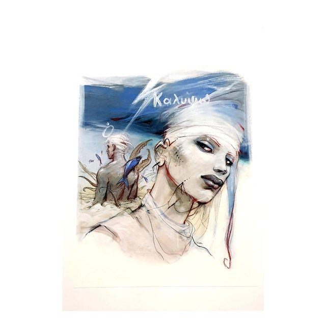 Wood Enki Bilal - Calypso - Original Lithograph 2012 For Sale - Image 7 of 7