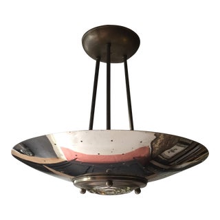 Flying Saucer Ceiling Pendant by Rejuvenation For Sale