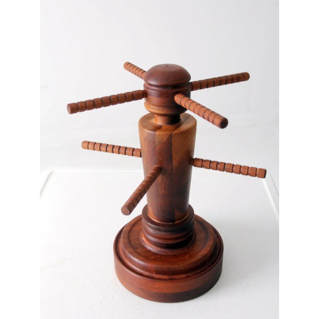 Antique Wood Display Stand For Sale - Image 6 of 12